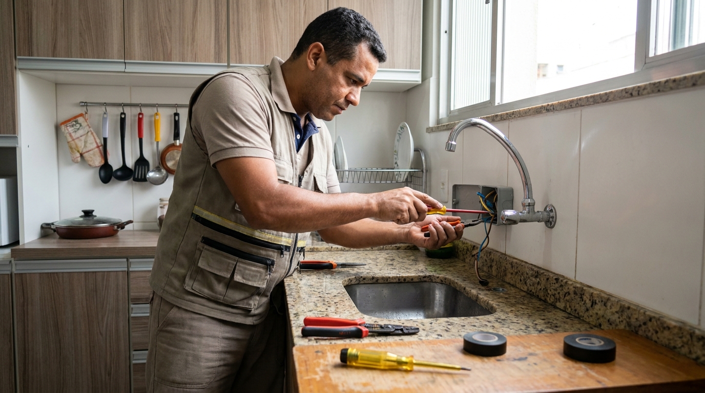 Instalação em Cozinha ou Área Gourmet em Porto Alegre‑RS